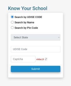 udise last 5 year school report card for enrollment details